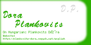dora plankovits business card